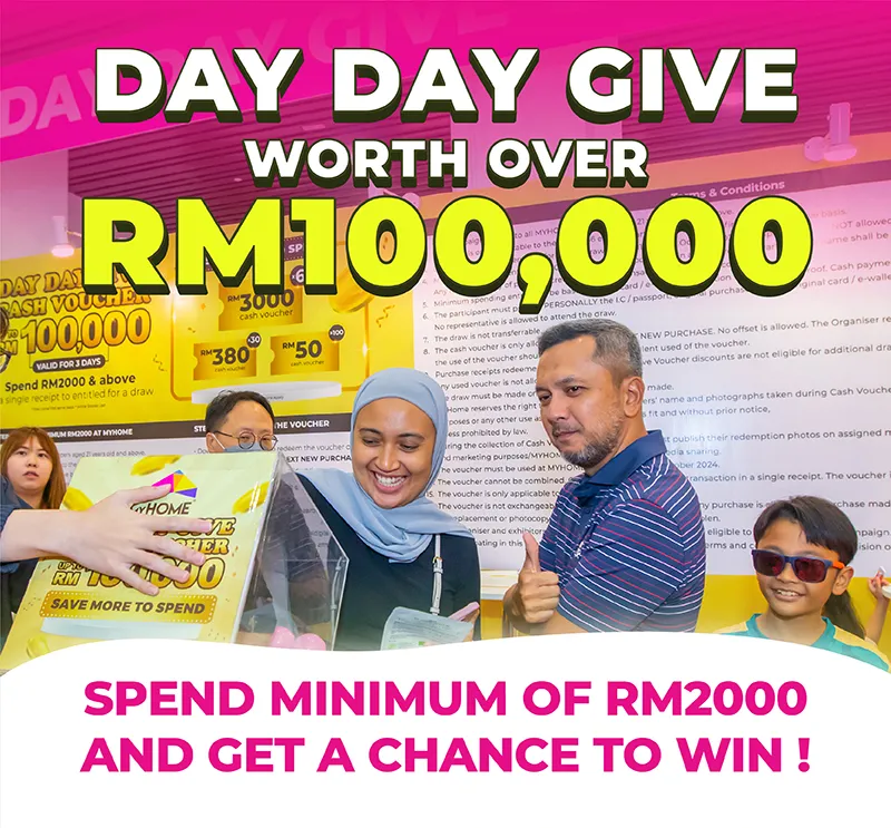 Day Day Give At MYHOME Furniture Fair To Sept At Sunway Pyramid Spcc
